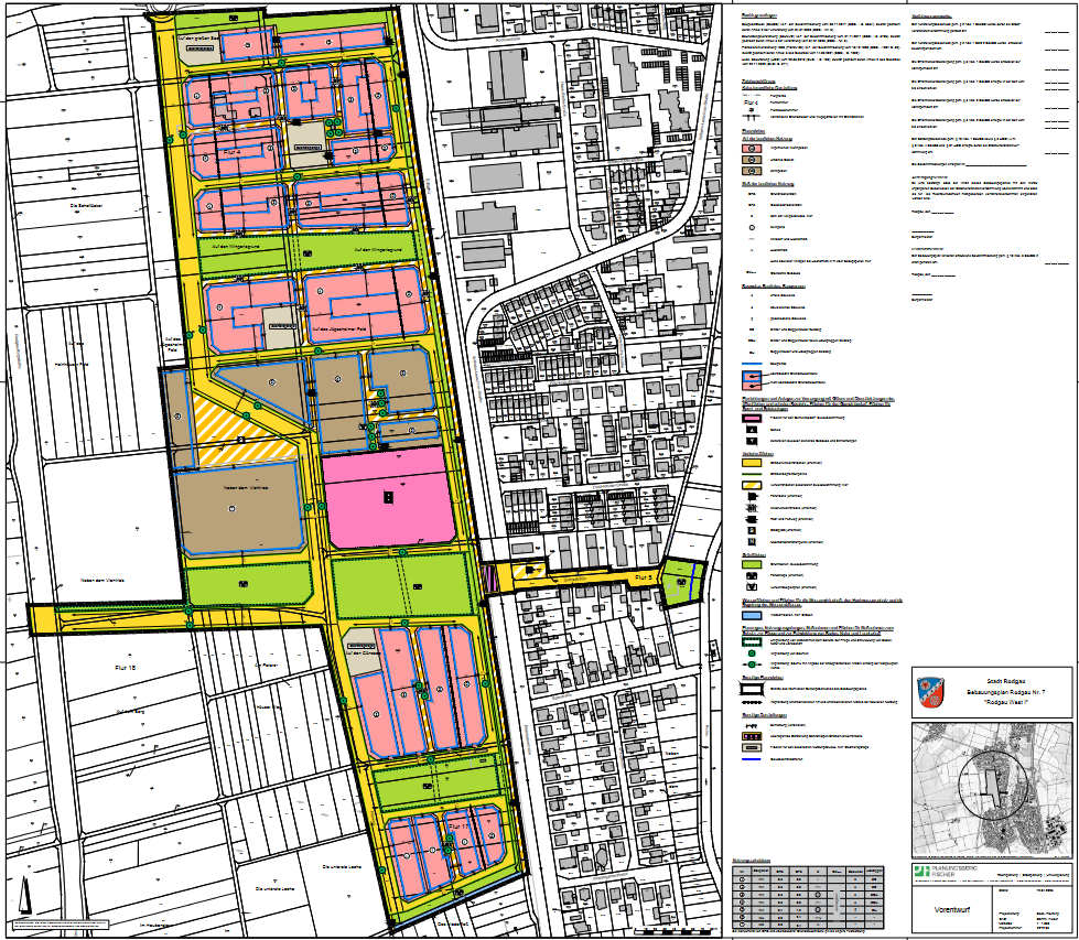 Vorentwurf zum Bebauungsplan Rodgau Nr. 7 Rodgau-West I
